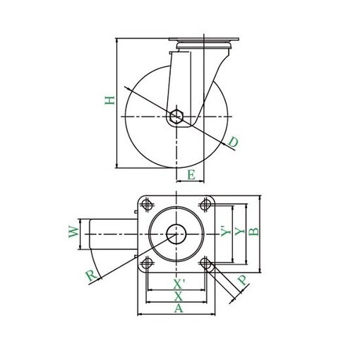 SUS−J2型キャスター