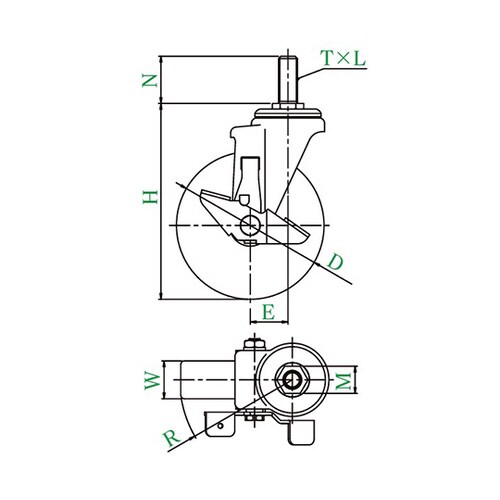 SJT−S型キャスター