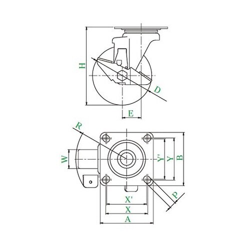 SJ−S型キャスター
