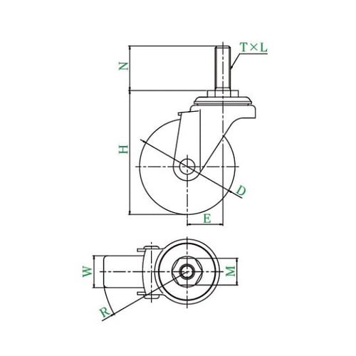 SUS−ST型キャスター