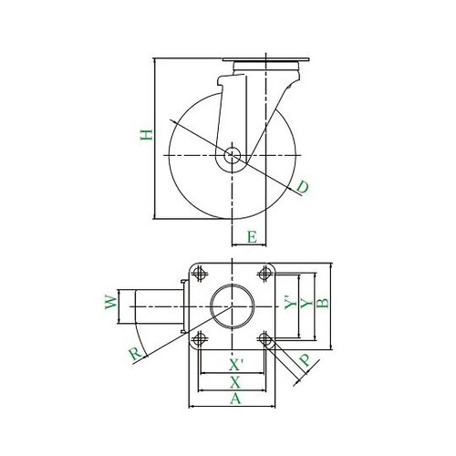 サイレンス型キャスター