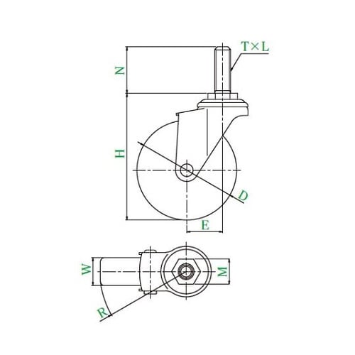 SUS−ET型キャスター