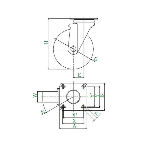 サイレンス型キャスター