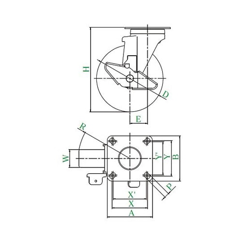サイレンス型キャスター