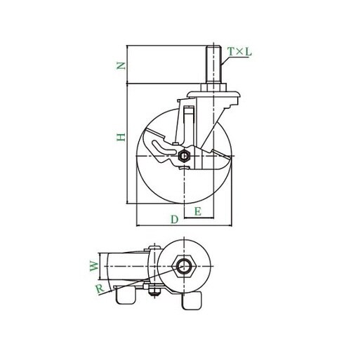 サイレンス型キャスター