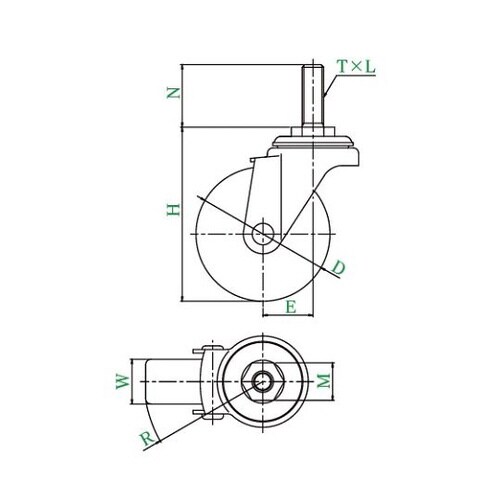 SUS−ST型キャスター