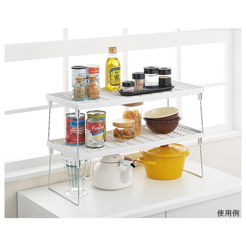 ABS樹脂製積み重ね棚ラックワン