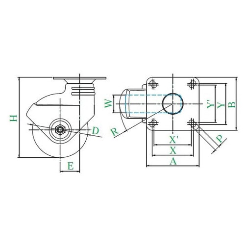 サイレンスPLJ型キャスター
