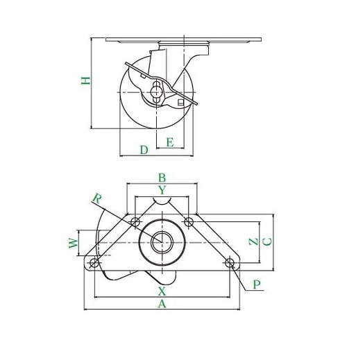 SGC−S型キャスター