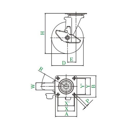 RJ2−S型キャスター