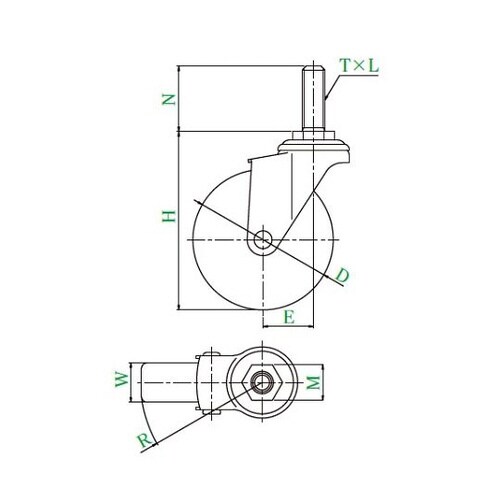 SUS−ET型キャスター