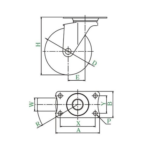 SUS−E型キャスター