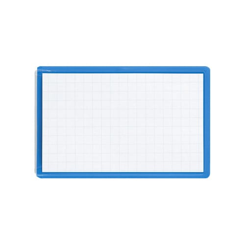 名刺型ソフト名札 安全ピン・クリップ両用型 青