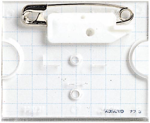 名札U型大安全ピン付 大 40×50mm