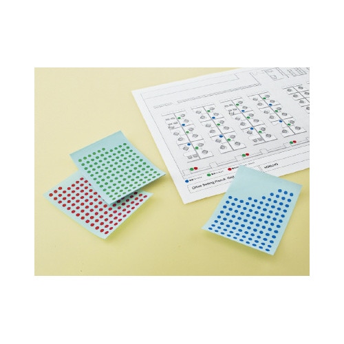 タックタイトルφ5mm 130片×17シー 緑