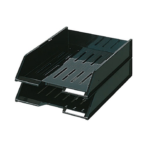 スタッキングトレー A4 タテ 黒