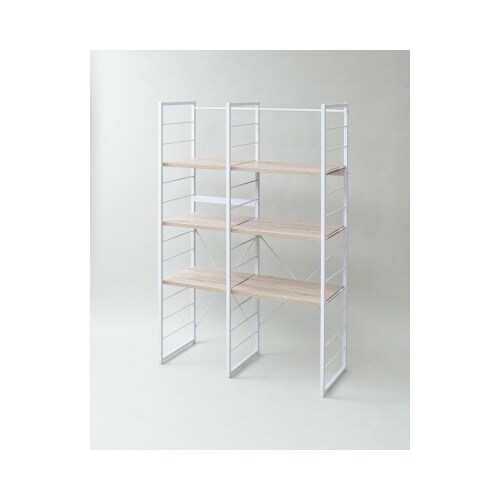 伸縮式家電収納ラックワイド コンセント付き