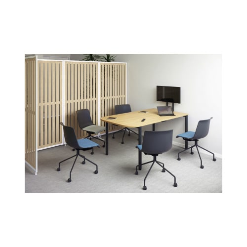 ABCパーテ白 1800×900 スリットNA