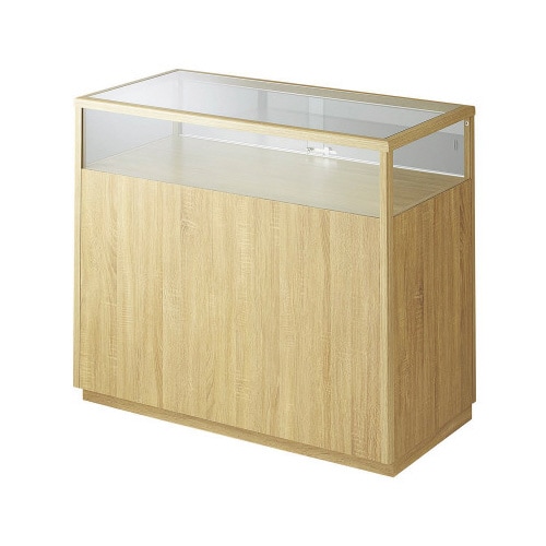 木製ショーケース スクエアタイプ ラスティック柄