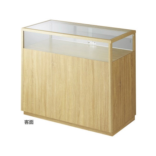 木製ショーケース スクエアタイプ ラスティック柄