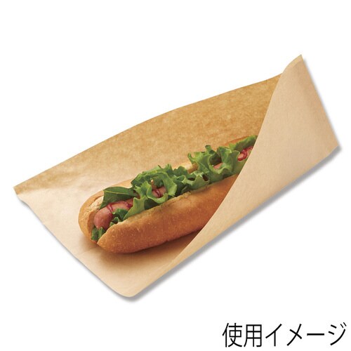 ホットドッグスリーブ L 未晒無地×15