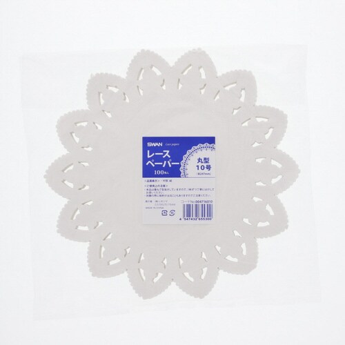 レースペーパー 丸型 10号×10