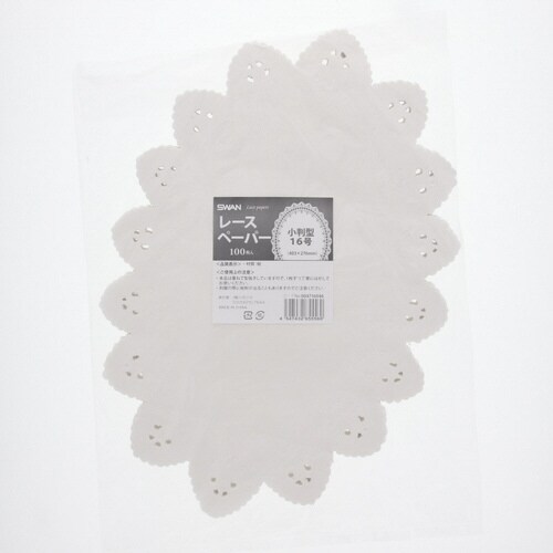 レースペーパー 小判型 16号×10