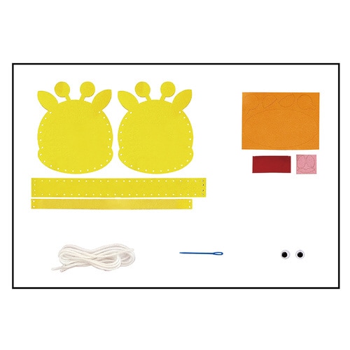 てづくりフェルトバッグ キリン