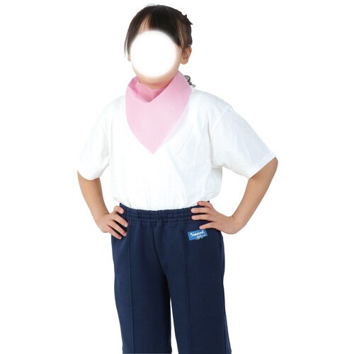 ワンタッチスカーフ 薄桃