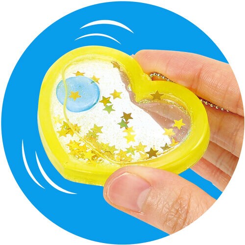 ハートシェイカーキーホルダー シリコン型付き