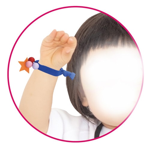 星付カラフルヘアタイ 黄