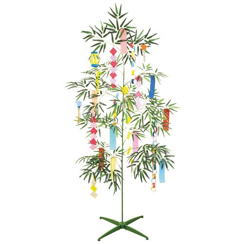 七夕用特大笹 2m スタンド付き