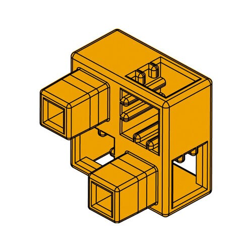 Artecブロック ハーフB 8P オレンジ