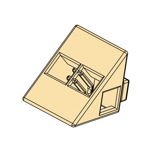 Artecブロック三角A8Pペールオレンジ