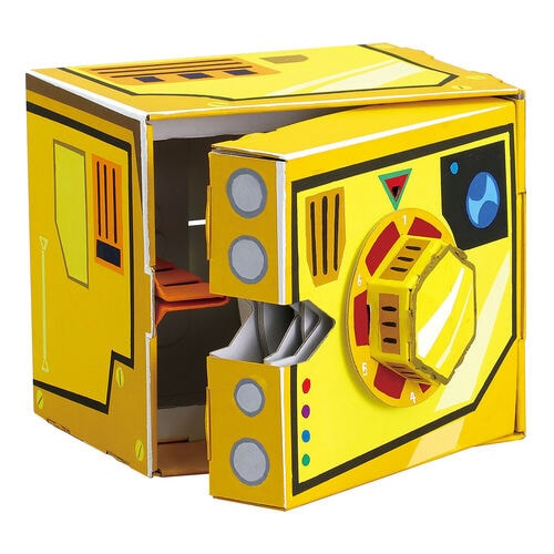 ダイヤル式ダンボール金庫貯金箱工作キット