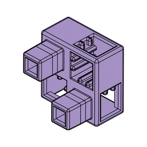 Artecブロック ハーフB 8P 薄紫