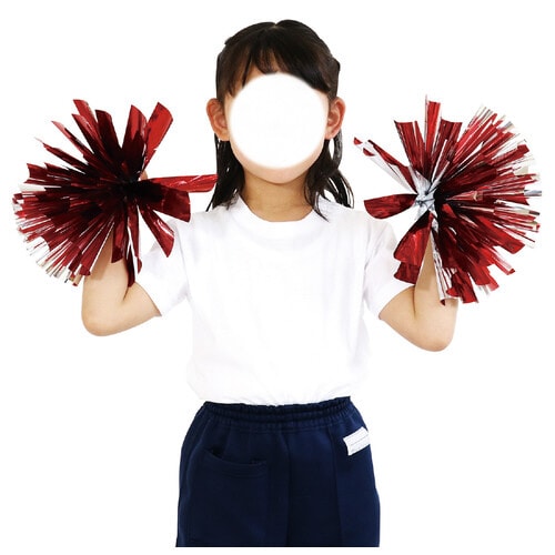 らくらくチアポンポン ブルーシルバー