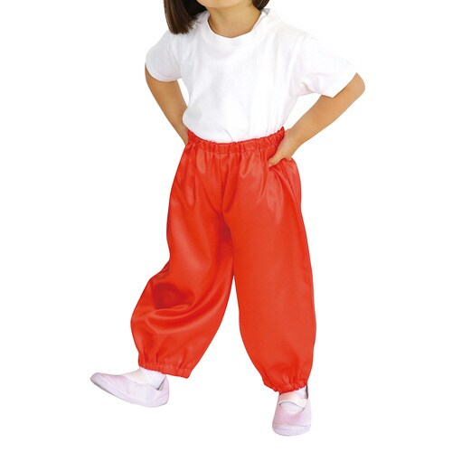 ソフトサテン サルエルパンツ Cサイズ 赤