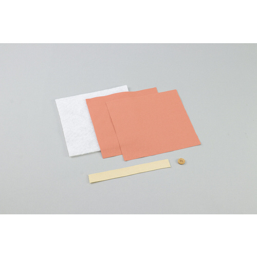 基礎縫い鍋敷き ピンクベージュ