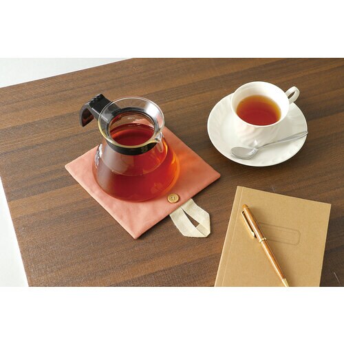 基礎縫い鍋敷き ピンクベージュ