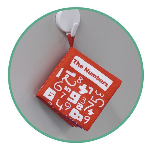 カシャカシャ布絵本(数字)