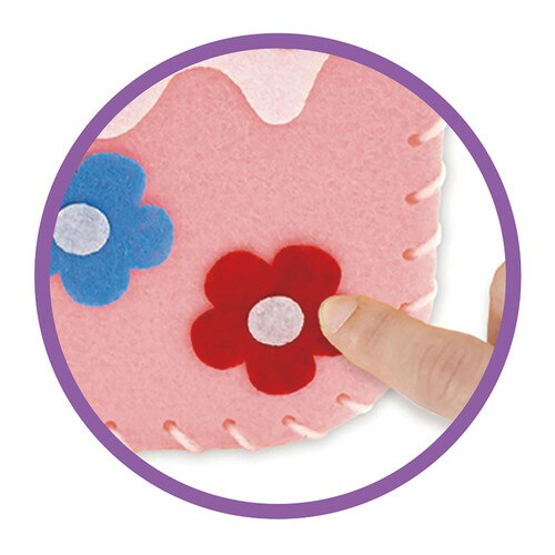 てづくりフェルトバッグ フラワー