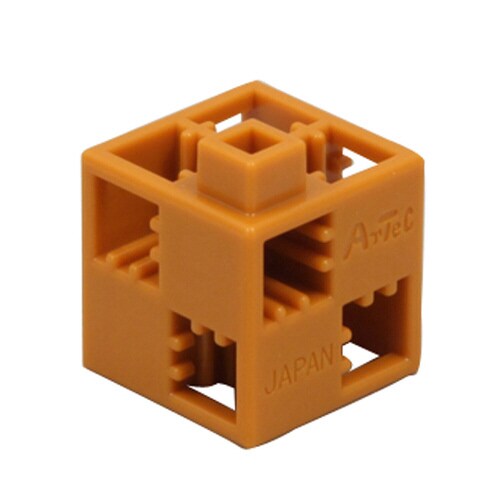 Artecブロック 基本四角 100P 茶