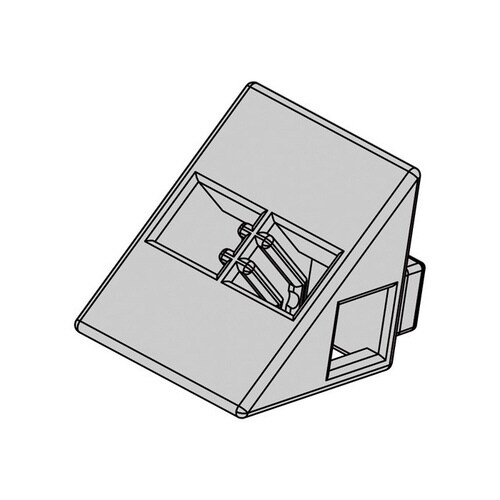 Artecブロック 三角A 8P 薄グレー