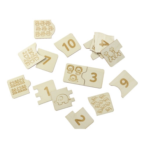 木製すうじパズル