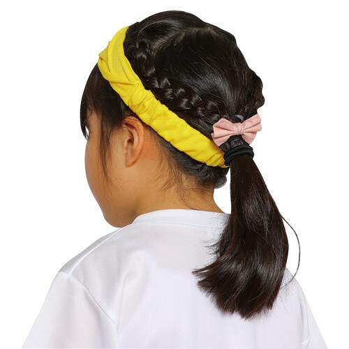 カラー ヘアーターバン 黄