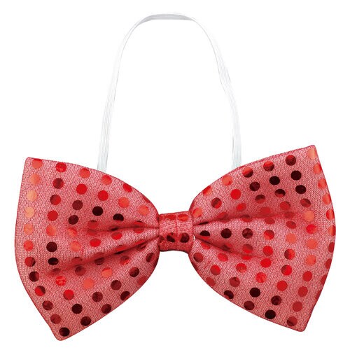 キラキラ蝶ネクタイ赤・キラキラハット黒