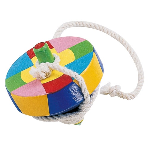 木製ゴマ(ヒモ付)無着色 φ70