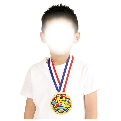 ゴールド3Dラバーメダル アニマルフレンズ