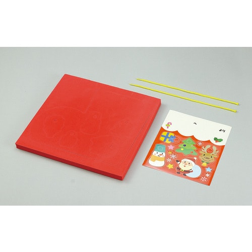 クリスマスブーツのかたちあわせ&ひもとおし